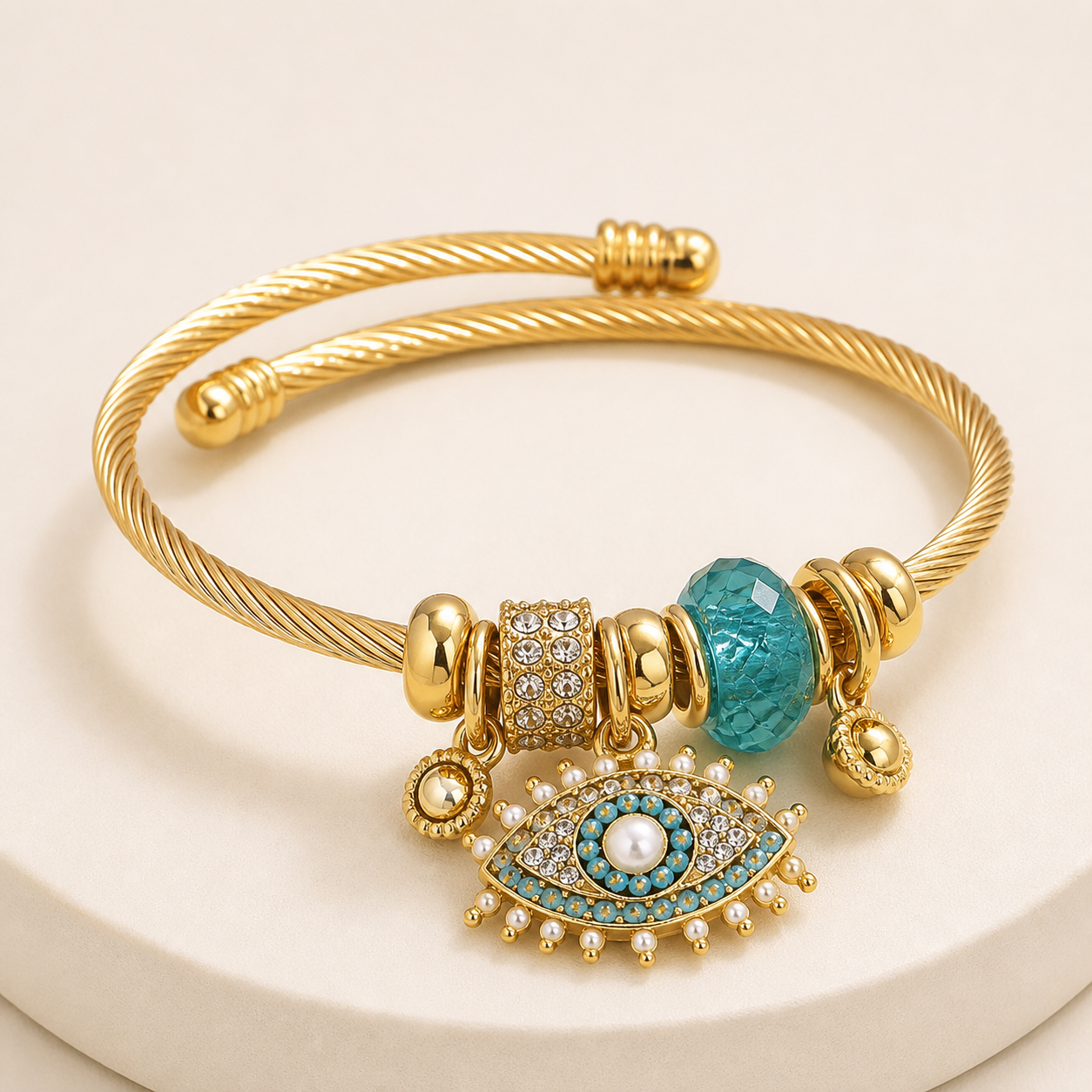 Pulsera con ojo turquesa