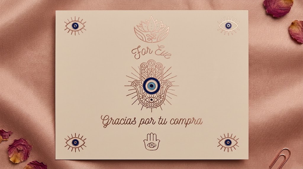 Tarjeta de agradecimiento For Eve