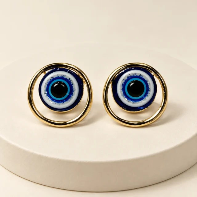 Aretes topo ojo turco