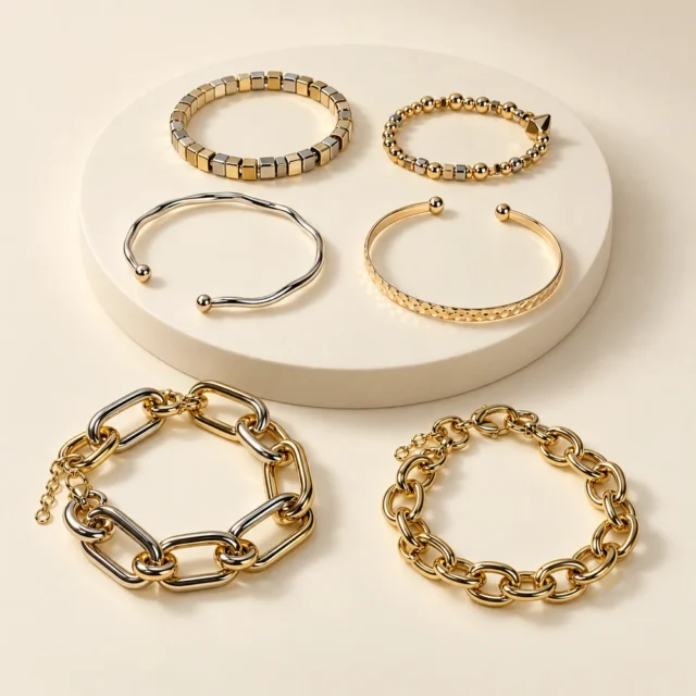 Juego de seis pulseras mixtas