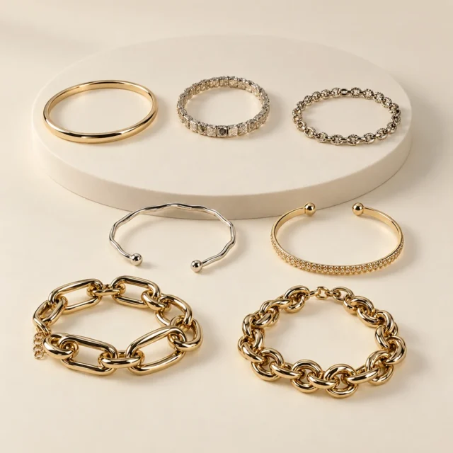 Juego de siete pulseras mixtas