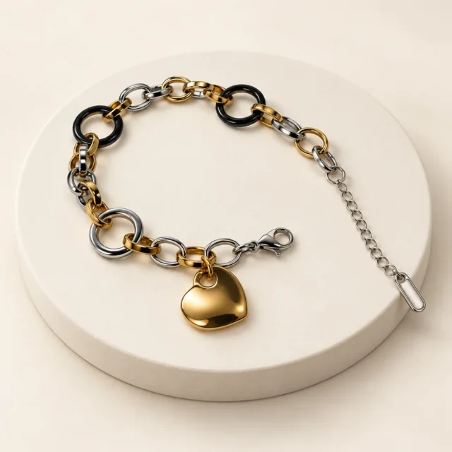 Pulsera eslabones mixtos